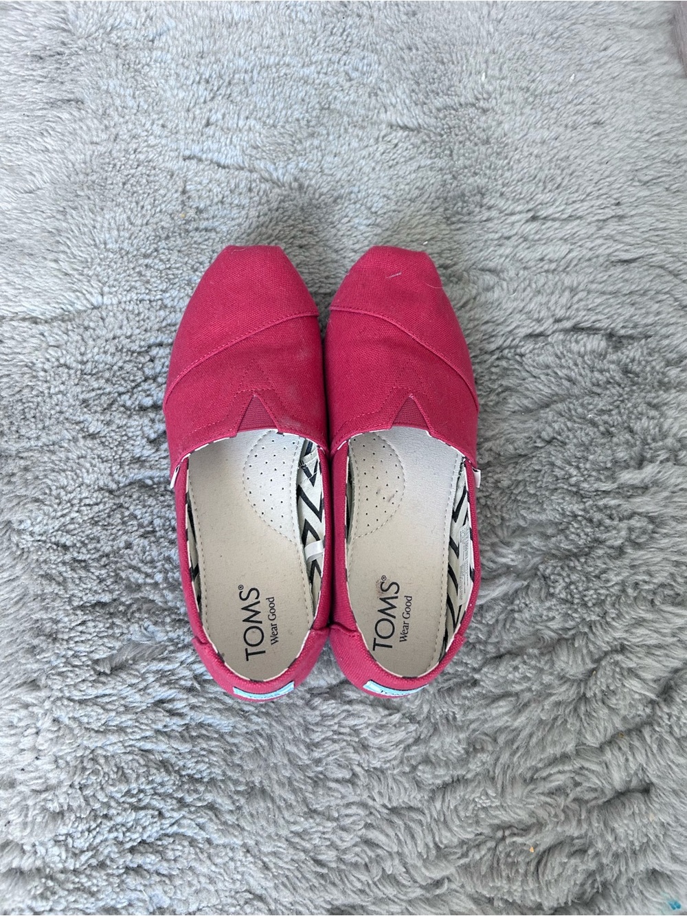 Toms Women's Slip-On Flats in Raspberry Pink